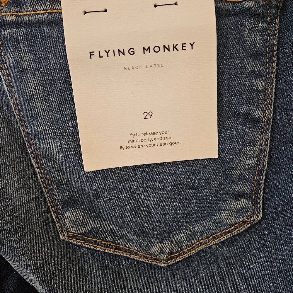 Women's Flying Monkey Black Label Skinny Jeans Size 29 - Picture 2 of 6